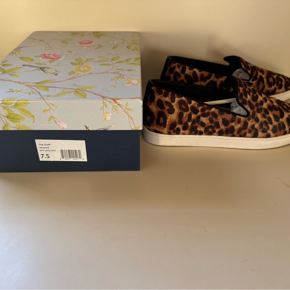 Brand New ,Birdies Brown and Black Sneakers Leopard Print